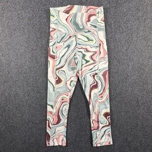 Athleta Womens XS Sage Mauve Marble Swirl Stash Pocket High Rise Capri Leggings